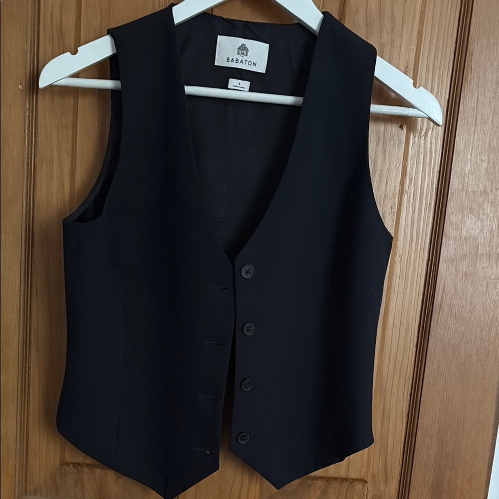 Babaton Midnight Blue Tailored Vest